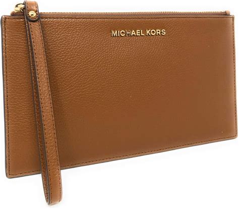 michael kors leather zip clutch|Michael Kors evening clutch.